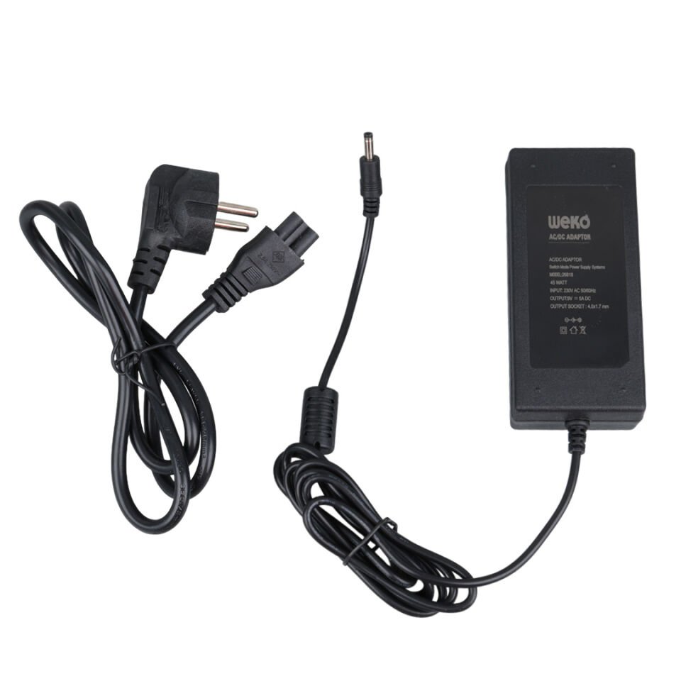 Ayt 9 Volt 5 Amper Yazar Kasa Pos Cihazı Makinası Masa Üstü Adaptör Şarj Cihazı Aleti 4.0x1.7 mm Uçlu