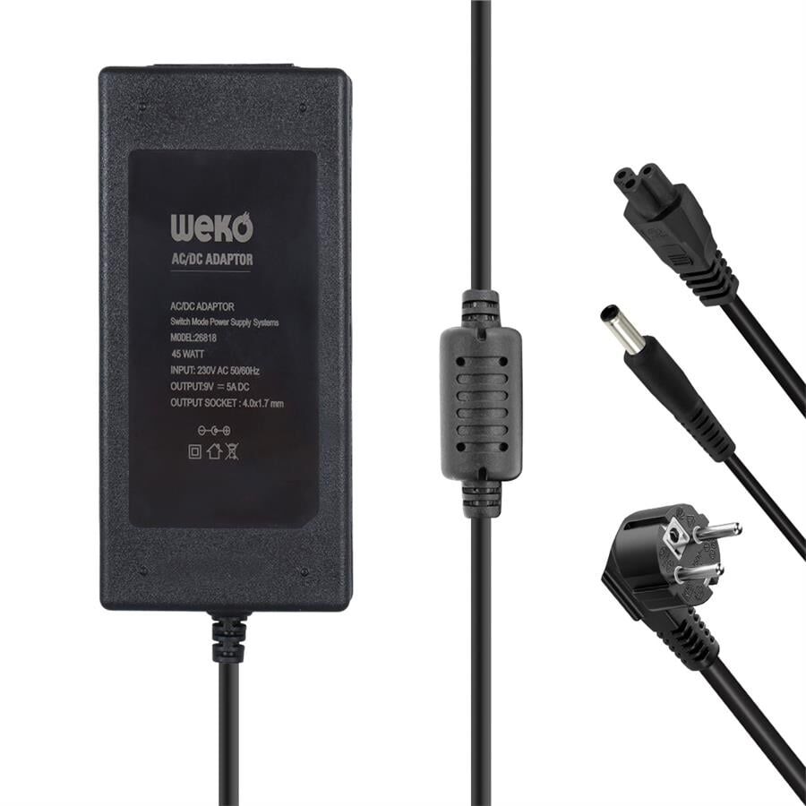 Ayt 9 Volt 5 Amper Yazar Kasa Pos Cihazı Makinası Masa Üstü Adaptör Şarj Cihazı Aleti 4.0x1.7 mm Uçlu