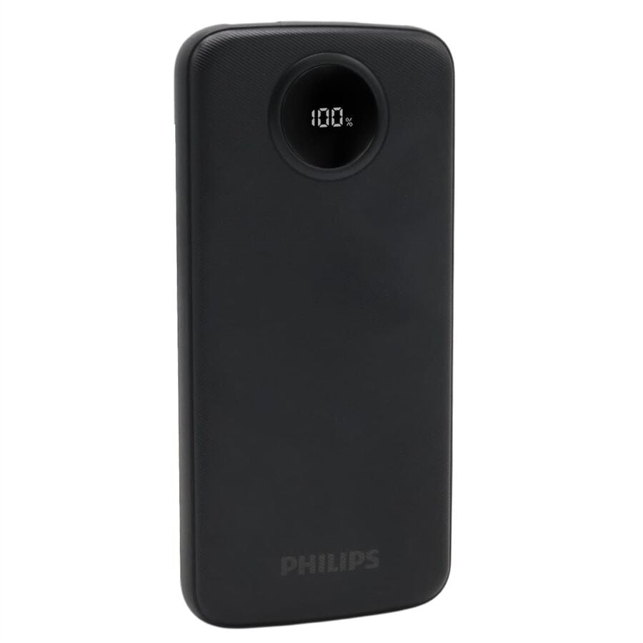 Philips DLP7712CB 10.000Mah PD Hızlı Şarj Dijital Ekranlı Siyah Powerbank