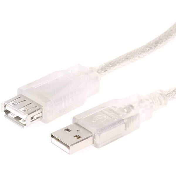 POWERMASTER 50 CM ŞEFFAF USB UZATMA KABLOSU