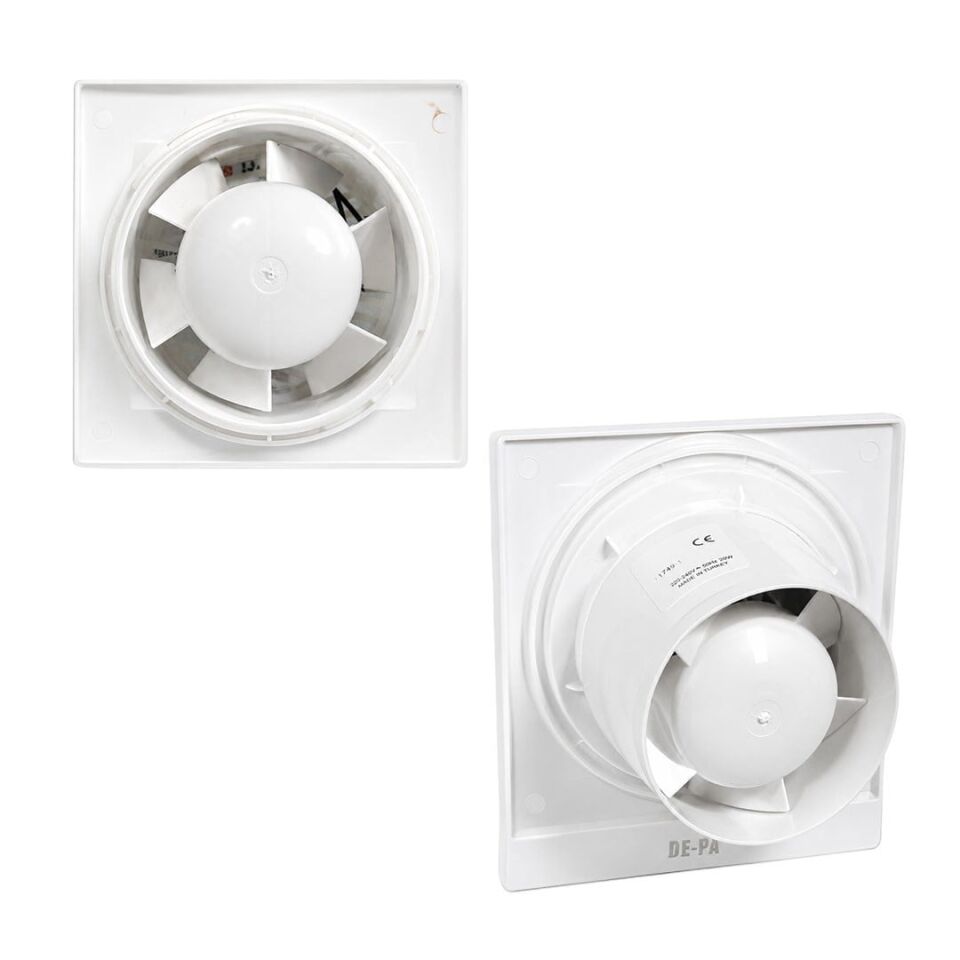De-Pa 11148 Q100 100'Lük Banyo Tuvalet Aspiratör (10Cm)