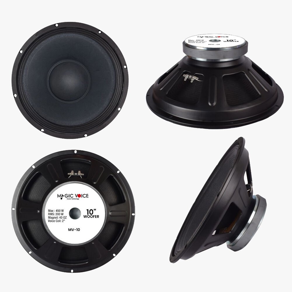 Ayt Magicvoice Mv-10 Max 450w Rms 200 Watt 10 Woofer Yedek Hoparlör
