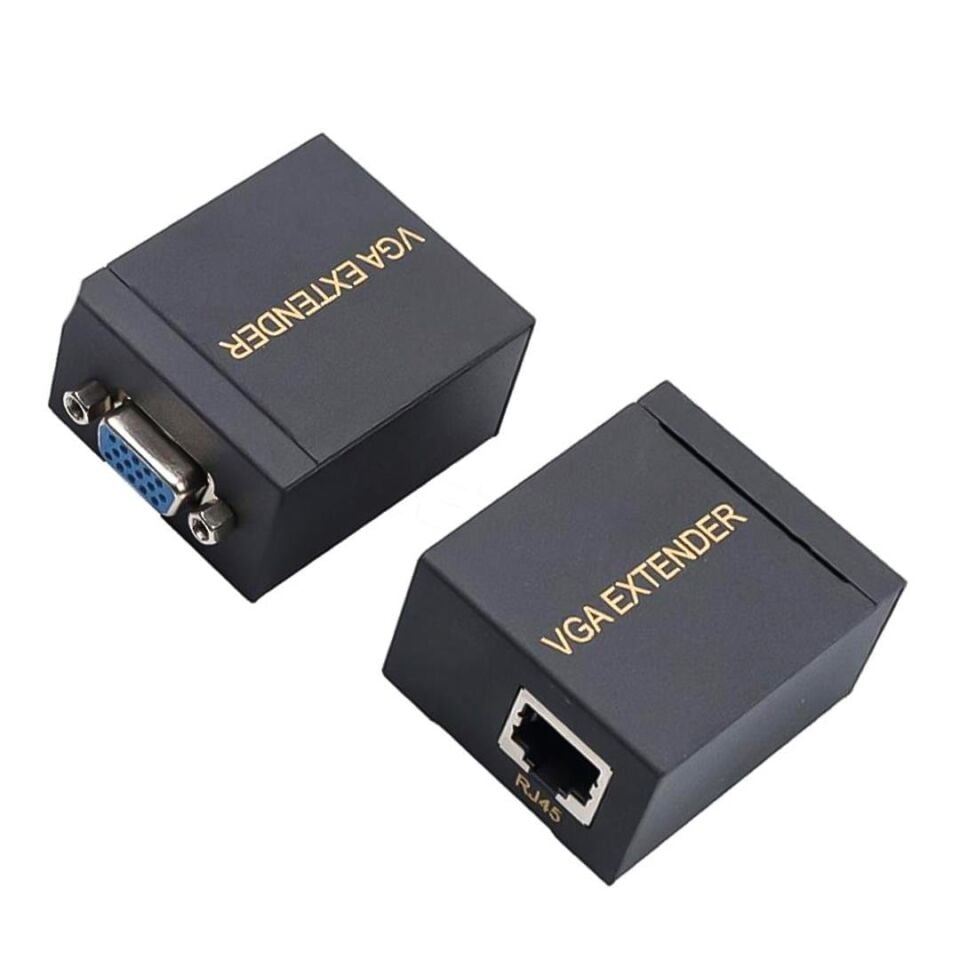 POWERMASTER PM-17297 VGA TO CAT5/CAT6 60 METRE VGA EXTENDER UZATICI