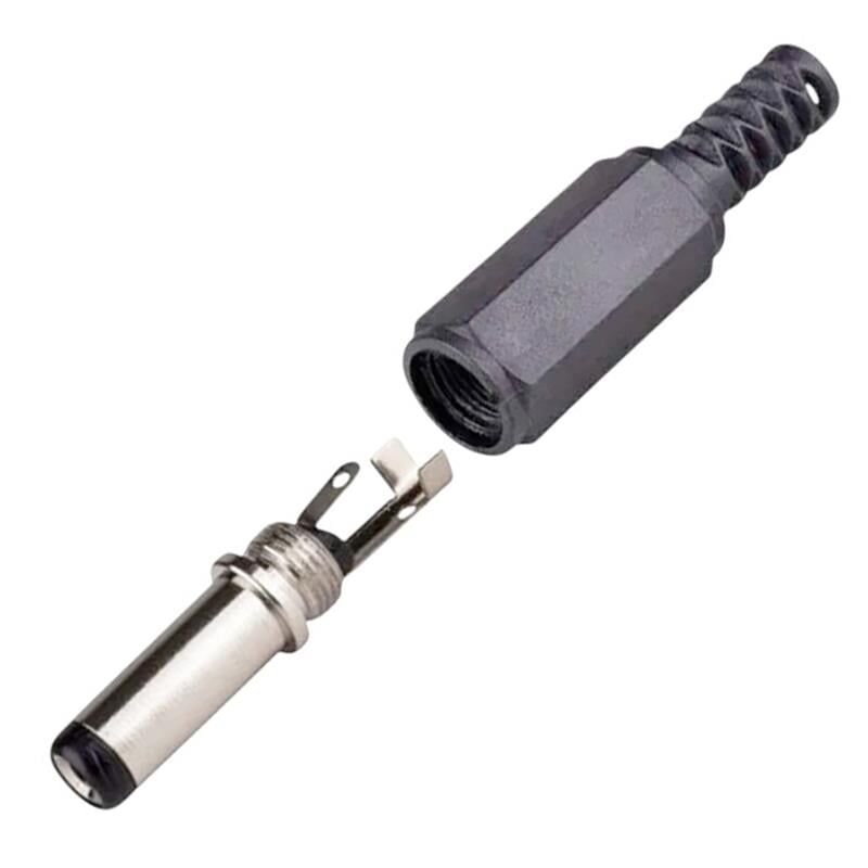 Ayt Dc 2.5Mm Adaptör Jack Uzun Uç 5.5x2.1 Adaptör Ucu Soketi Jak