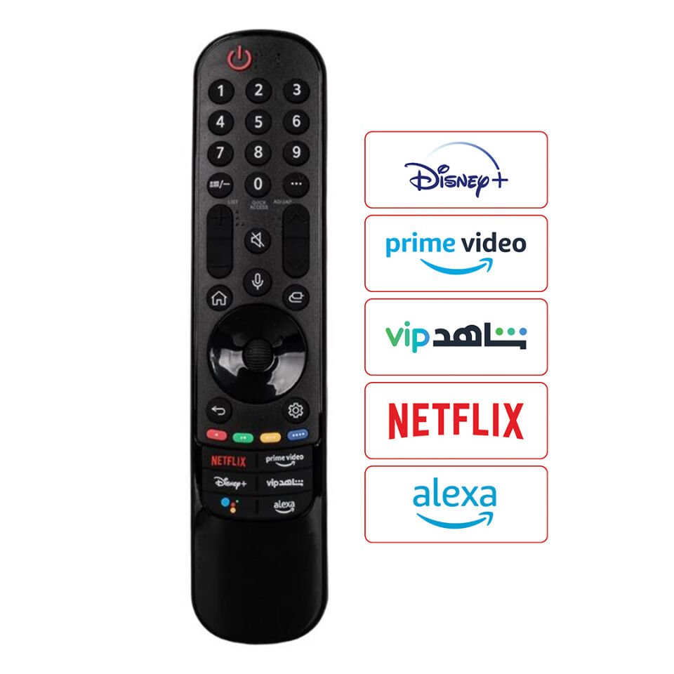 Ayt Lg AKB76039906 Netflix Prime Video Shahid Vip Alexa Tuşlu Ses Komutsuz Lcd Led Tv Kumanda