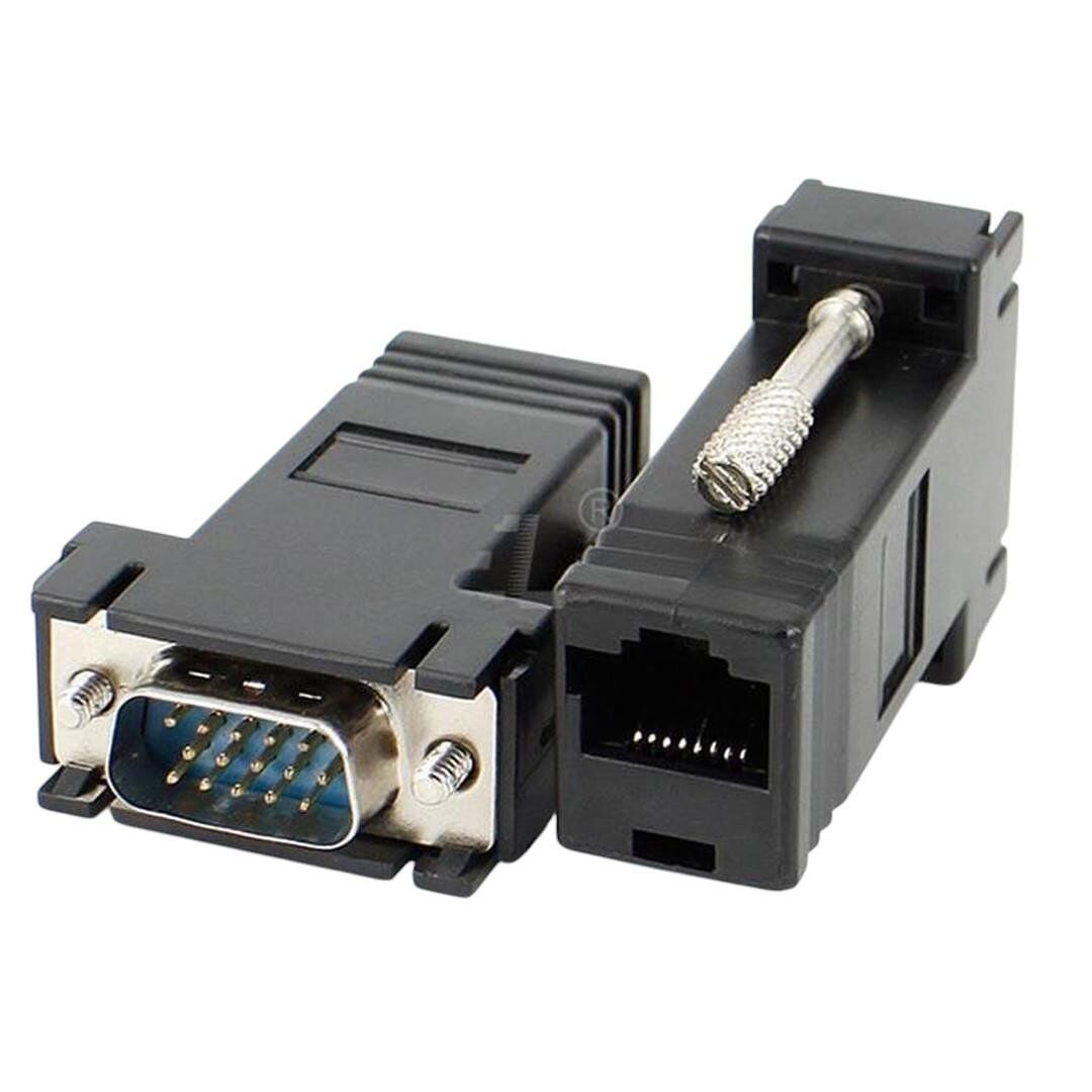 Powermaster VGA Extender RJ45 CAT5 CAT6 CAT7 Uzatıcı Çevirici Dönüştürücü