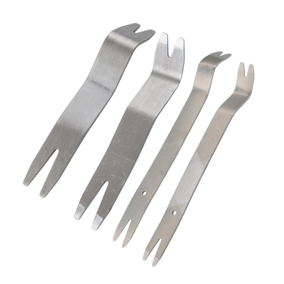 Ayt Carstar HM-398Y Araç İçi Ses Sistemi Sökme Lastik Sökme Oto Kapı Düzeltme Çıkarma Seti Paslanmaz Çelik 6 Farklı Aparat