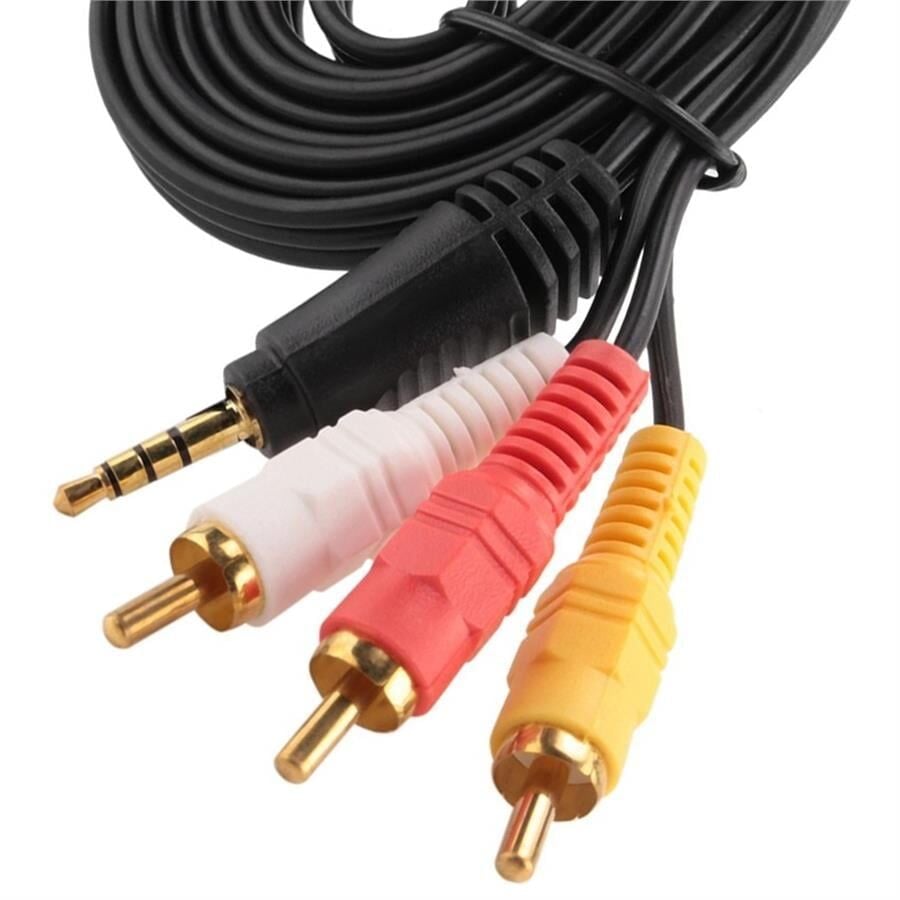 Ayt Powermaster 3.5Mm Stereo 3 Boğumlu 3Rca Discman Kablosu 1.5 Metre