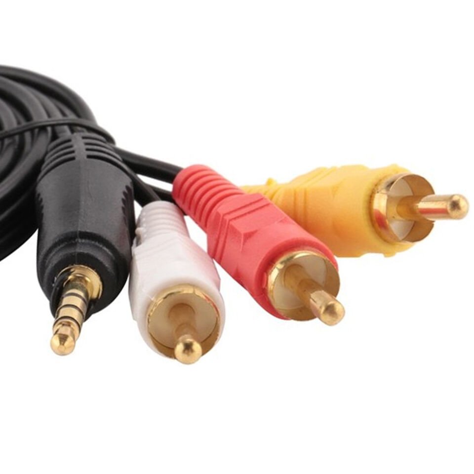 Ayt Powermaster 3.5Mm Stereo 3 Boğumlu 3Rca Discman Kablosu 1.5 Metre
