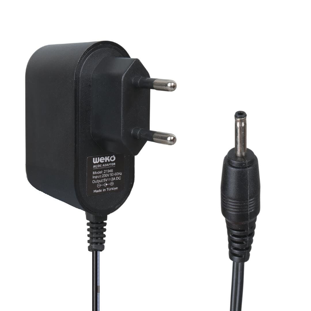 Ayt Weko 5 Volt 2 Amper 2.5x0.7 İnce Uç Yerli Üretim Tablet Pc Adaptörü Şarj Aleti Cihazı