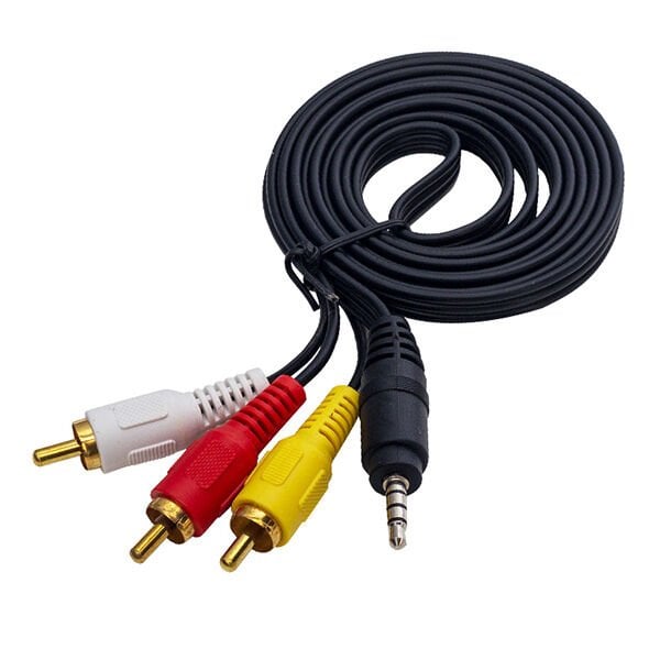 Ayt Powermaster 3.5Mm Stereo 3 Boğumlu 3Rca Discman Kablosu 1.5 Metre