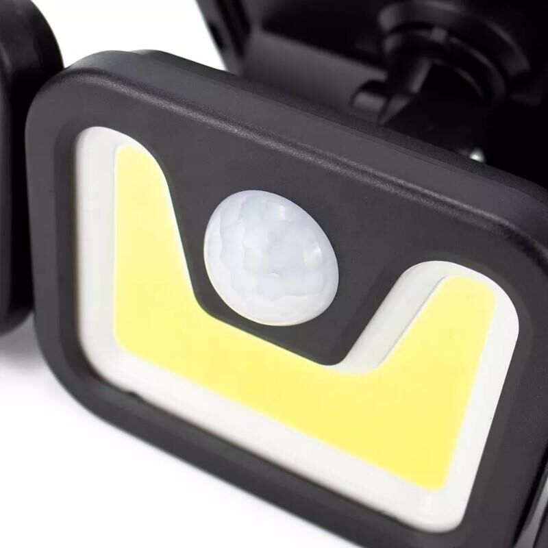 Powermaster MX-1725B Sensörlü 3 Modlu 90 Cob Ledli Solar Aydınlatmalı Duvar Lambası