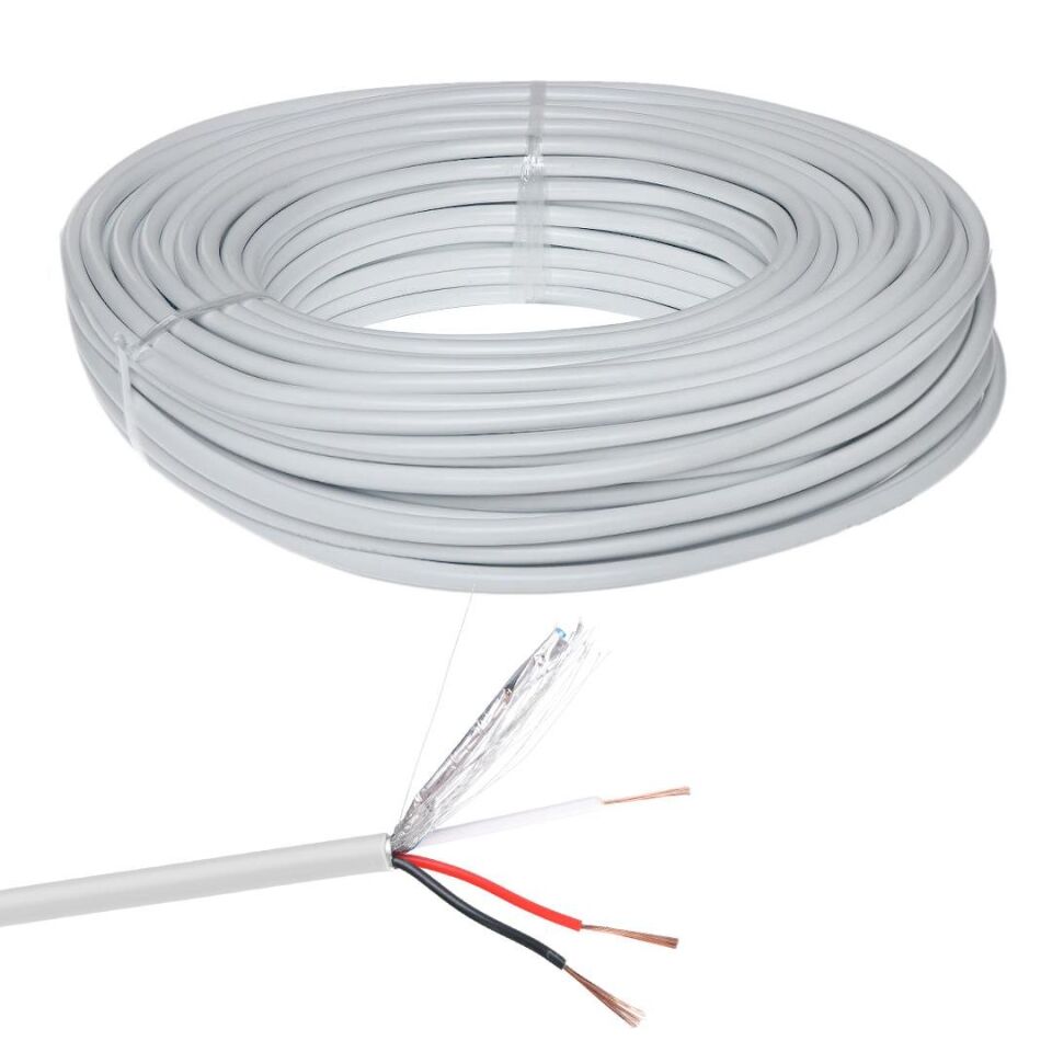 Ayt Powermaster PM-27948 2+1X0.50mm Cca Cctv Kamera Kablosu 100 Metre Güvenlik Kamerası Kablosu