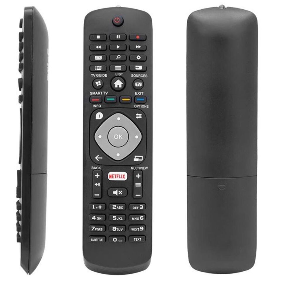 Ayt Hey Philips Uyumlu Smart Tuşlu Netflix Lcd Led Tv Kumandası Uzaktan Kumanda