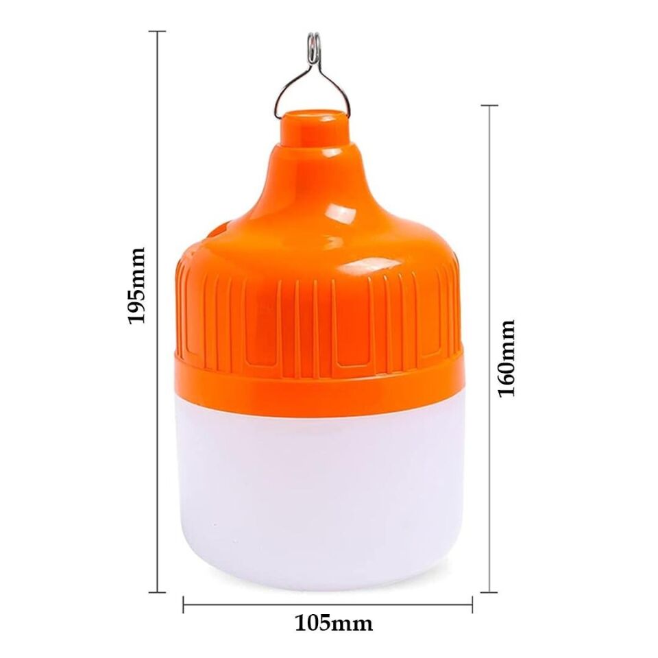 Ayt Ledx LN-OR100G 100 Watt Type-c Şarjlı Taşınabilir Asma Kancalı Kamp Çadır Lambası Led Aydınlatma 1200mAh 3 Modlu