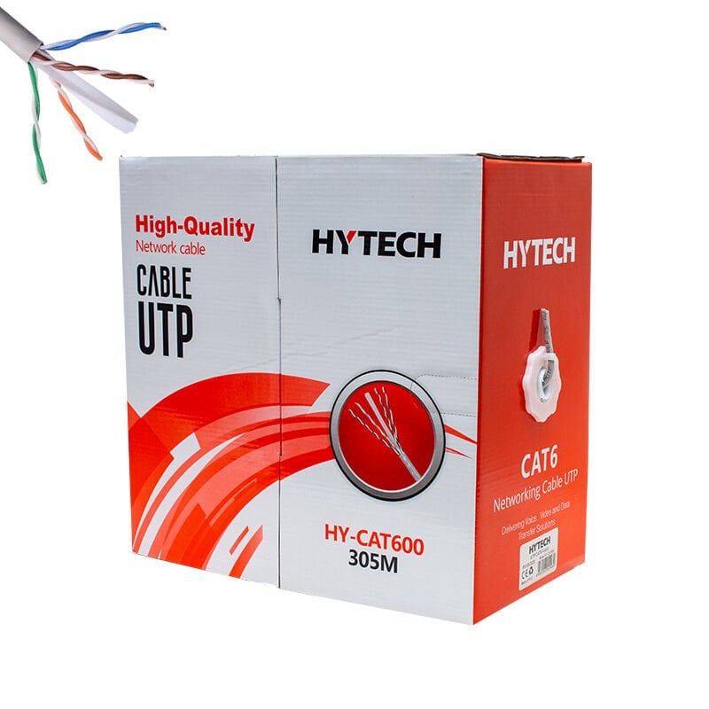 Ayt Hytech Hy-Cat600 25 Awg Utp Gri 305 Metre İnternet Cat6 Kablo Ethernet Kablosu