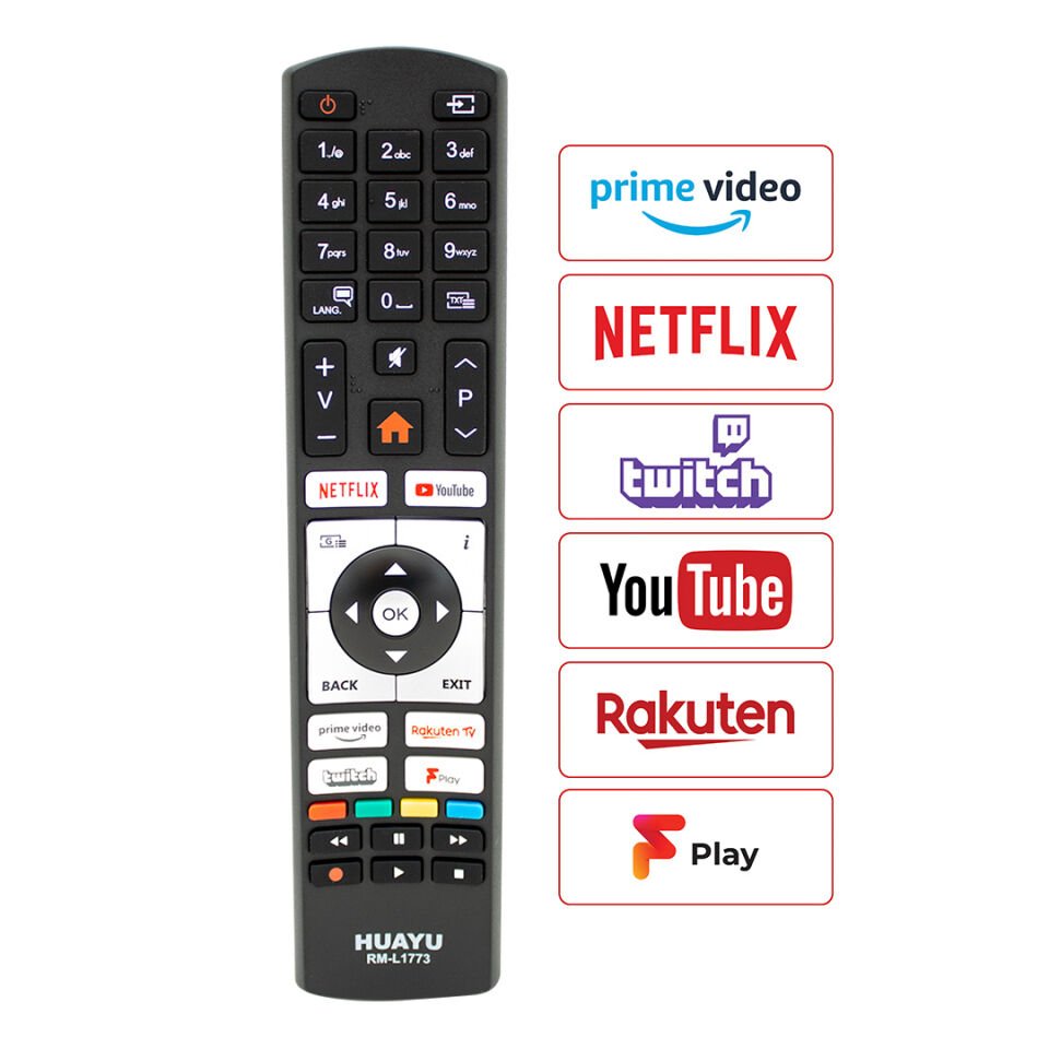 Ayt Huayu RM-L1773 Vestel Netflix YouTube Prime Vide Tuşlu Universal Akıllı Kumanda Lcd Led Tv Kumandası