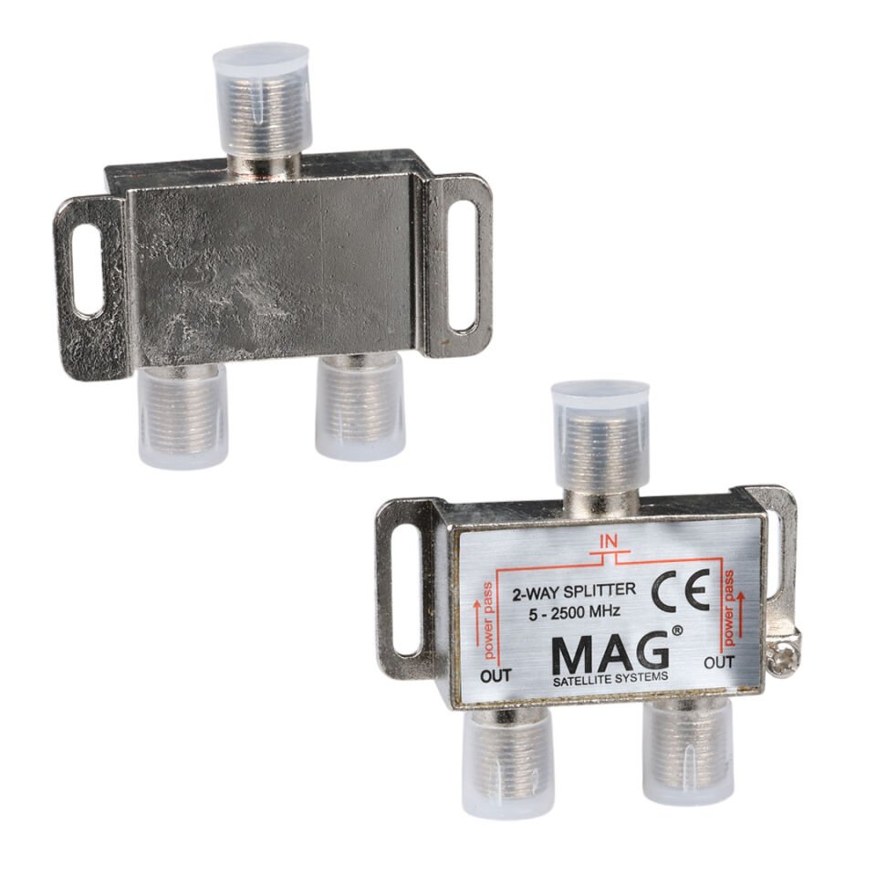 MAG 1 İn 2 Splitter 5-2500 Mhz Bölücü Tv Anten Çoklayıcı 1 Giriş 6 Çıkış Dağıtıcı
