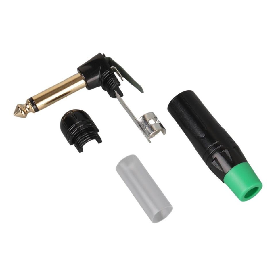 Ayt  Ltp2rc 6.3 mm Mono L Tip Plastik Gövde Metal Uçlu Jack Gitar Soket Girişi