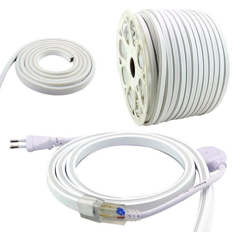 Ayt Powermaster 9x16 Hortum Led 100 Metre Beyaz 220 Volt 1 Metrede Kesilebilir Dış Cephe Şerit Led Aydınlatma