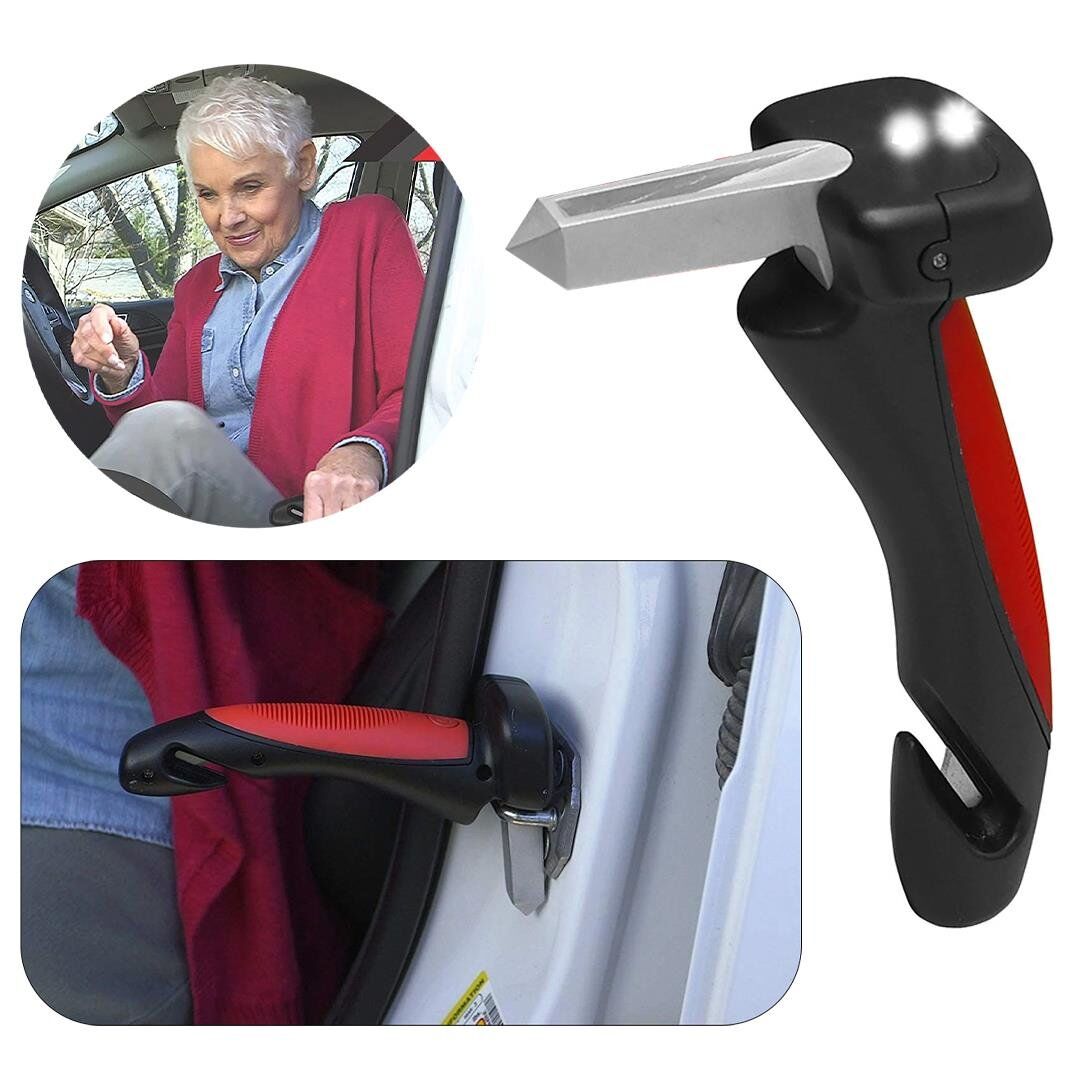 Ayt Sunup Araç İniş Destek Kolu Cam Kırıcı Fener Emniyet Kemeri Kesici Çok Fonksiyonlu Oto Tavan Yükselme Yardım Çekici