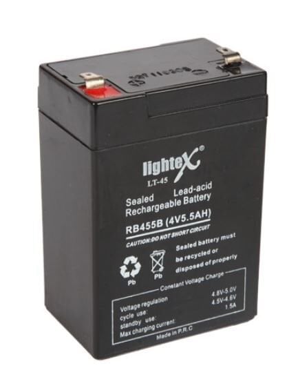 Ayt Lightex Lt-45n 4 Volt 5 Amper Kuru Akü Işıldak Aküsü