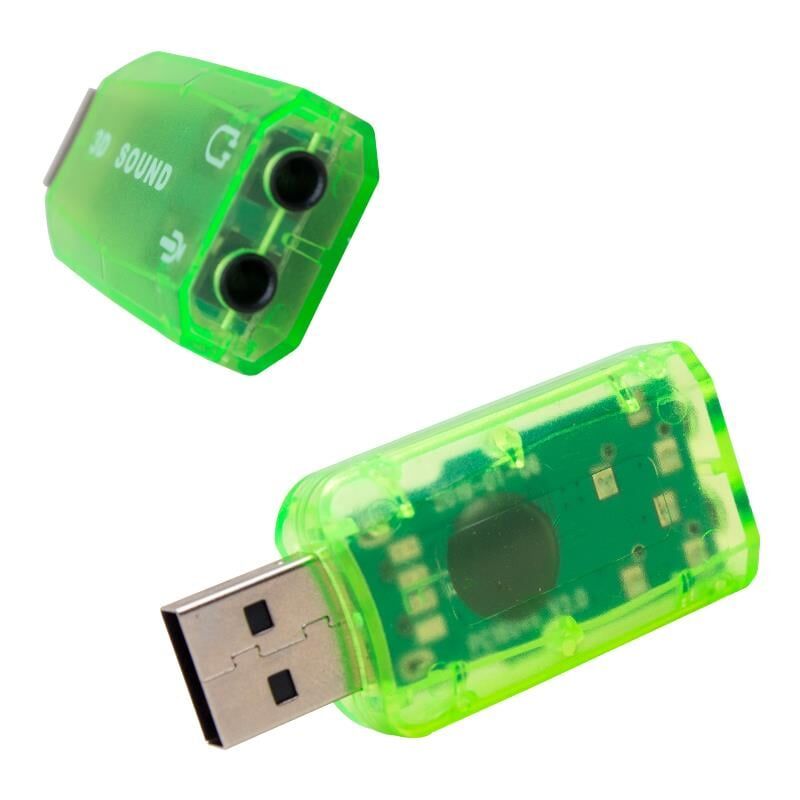 Powermaster 5.1 Kanal Usb 2.0 Ses Kartı Mikrofon Hoparlör Destekli Usb Ses Çıkışına Dönüştürücü Çevirici