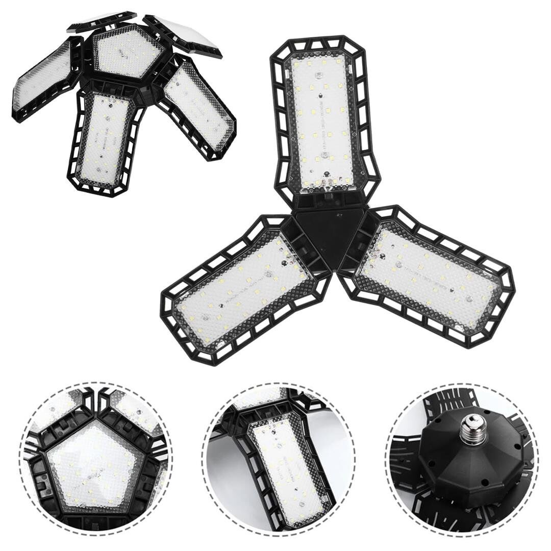 Ayt Ledx Ayarlanabilir Açılı 3 Kanatlı 72 Smd Ledli Galaxy Projektör Işığı 40W 4400 Lumen E27 Duy Ampul 32Cm