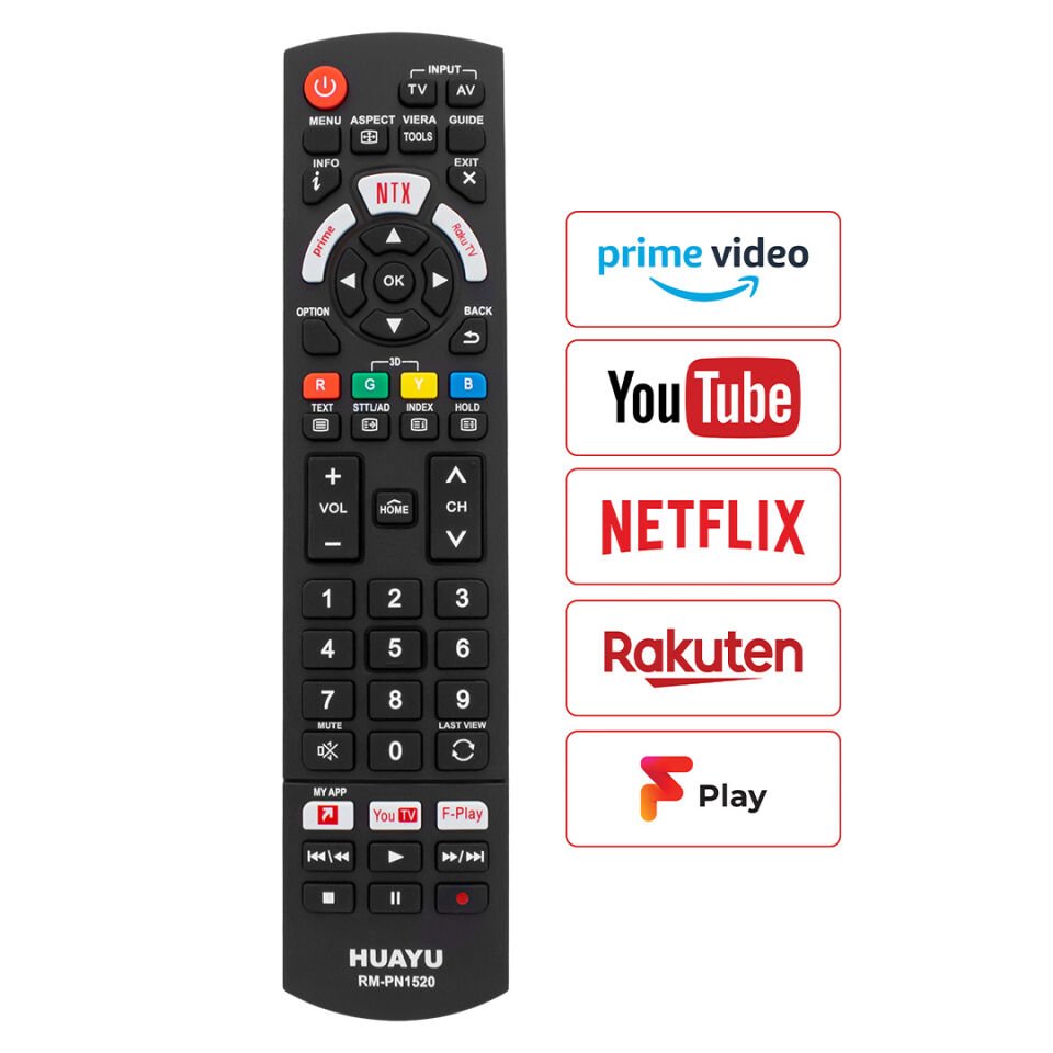 Huayu KL Panasonıc Netflıx Youtube Prıme Vıdeo Tuşlu Unıversal Lcd Led Tv Kumandası Panasonik Uzaktan Kumanda