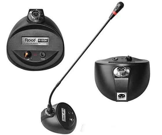 Ayt Roof R-150D Dinamik Volume Kontrol Kürsü Mikrofonu Okul Toplantı Konferans Salonu İçin Masa Üstü Mikrofon