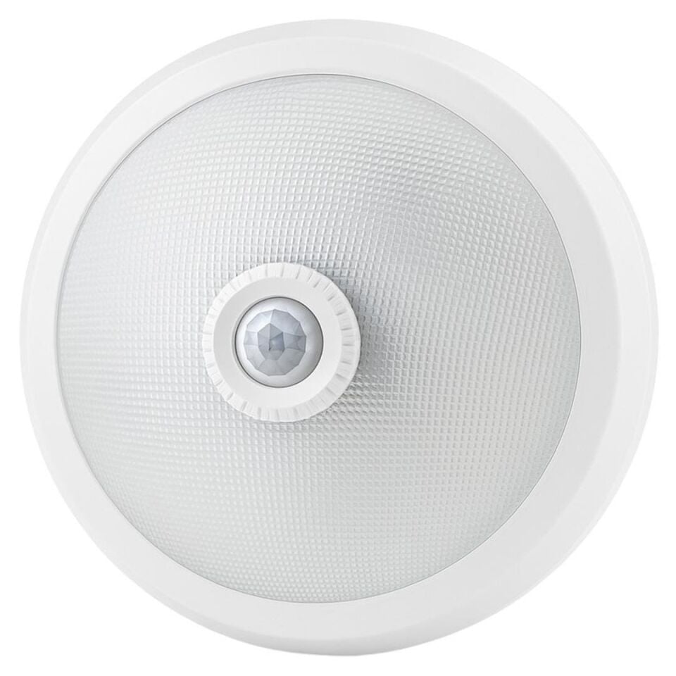 Ayt Ledx AL-S205 E27 Çift Duylu Hareket Sensörlü Beyaz Cam Tavan Armatür 300X300x90mm