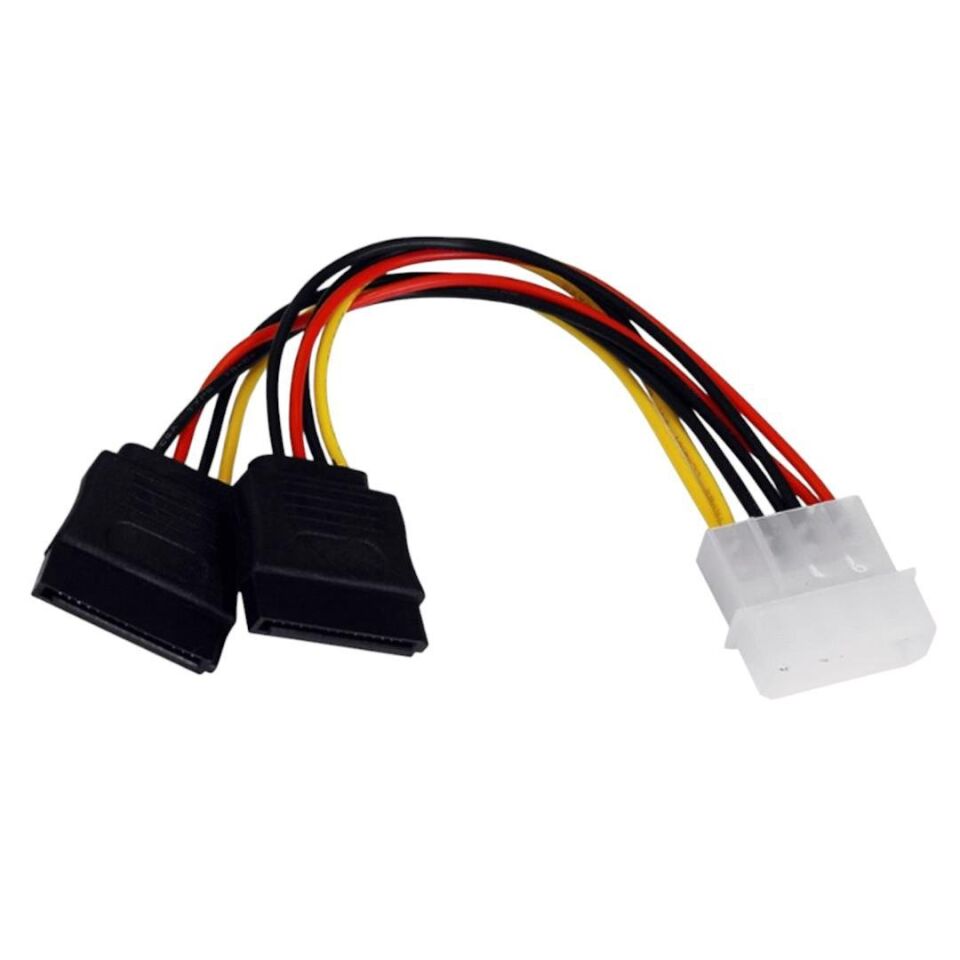 Powermaster İkili Sata Power Kablo Hard Disk Kablosu Dvr Kamera Kayıt Cihazı İçin