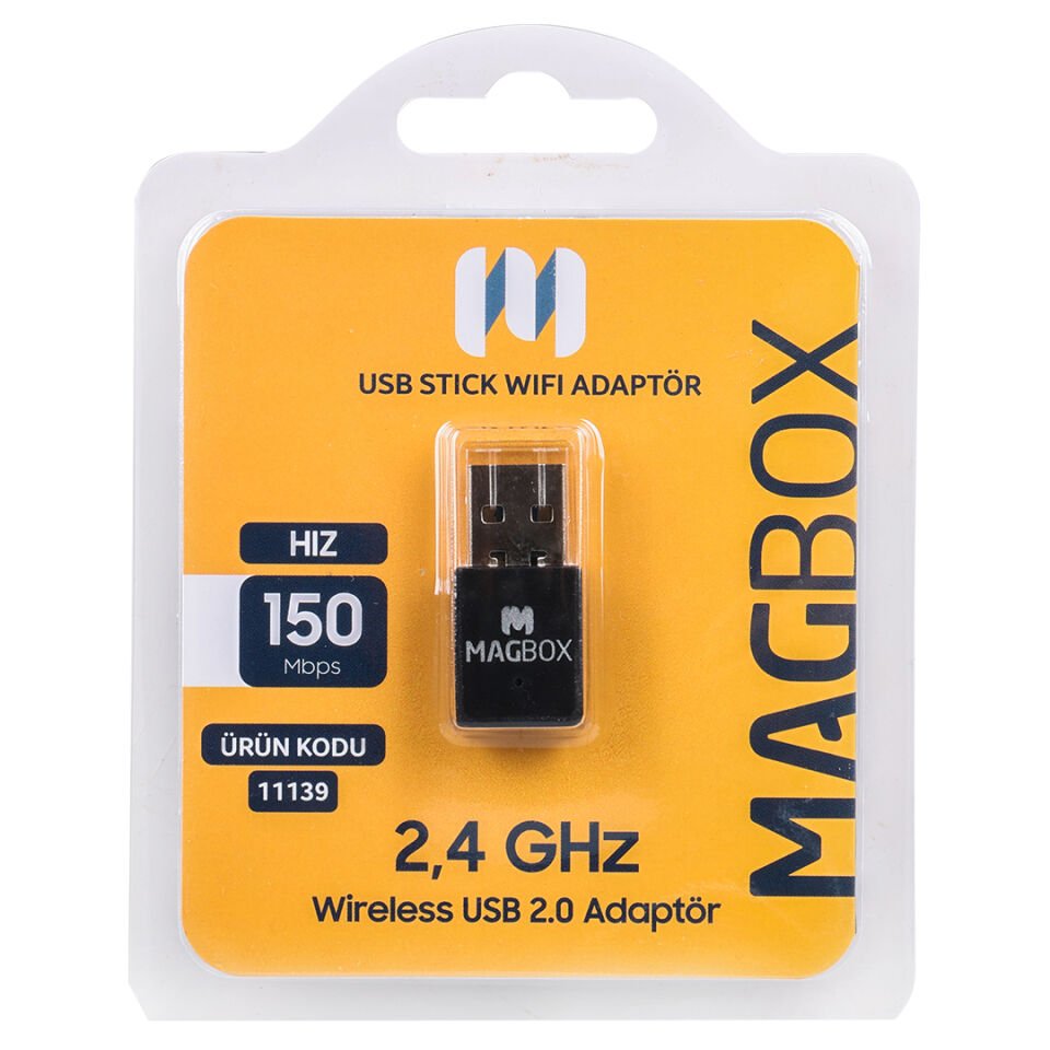 Ayt Magbox 802.11N Mini 7601 Chipset 2.4GHz 150 Mbps HD Uydu Alıcı Cihazı Uyumlu USB Stick Wifi Adaptör