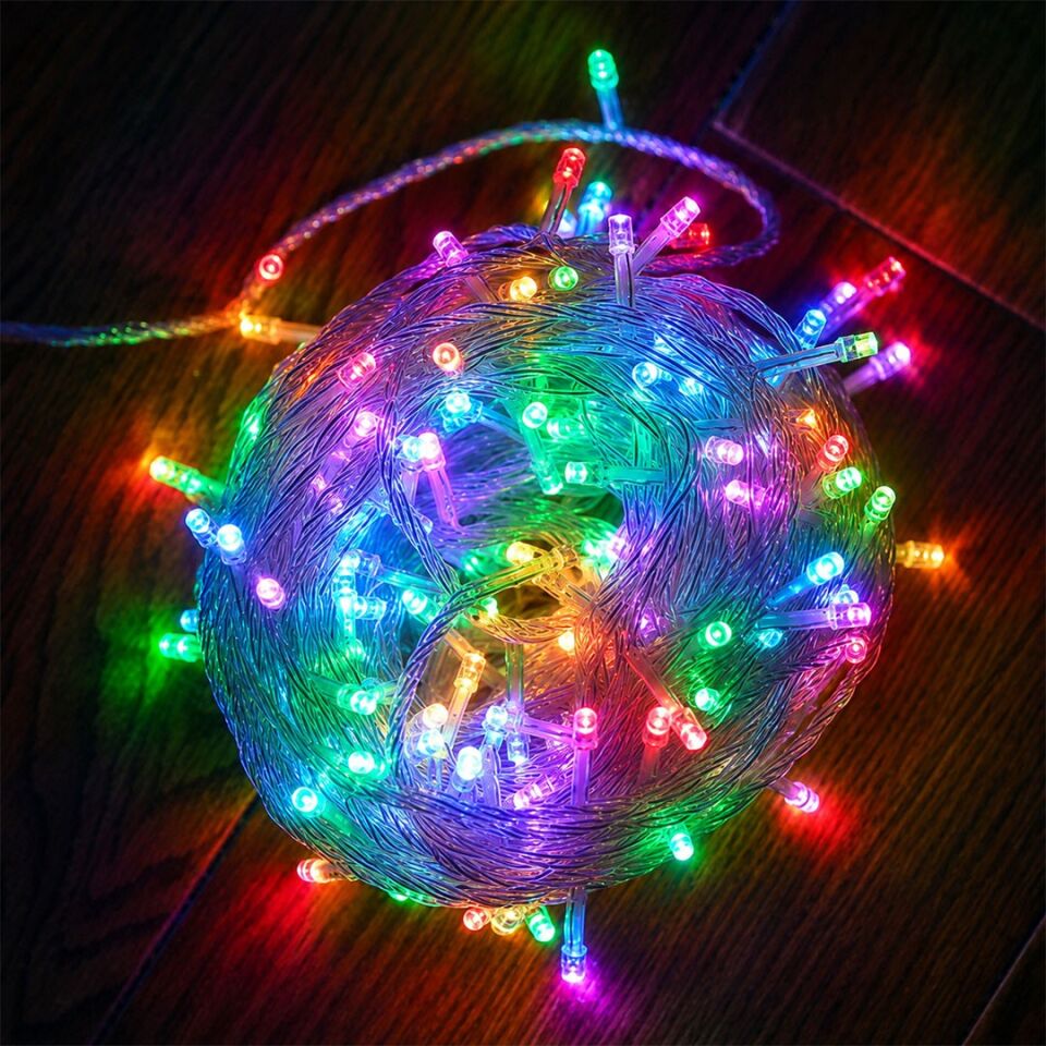 Powermaster PM-22581 Animasyonlu 10 Metre Eklenebilir RGB Top Yılbaşı Led Işık