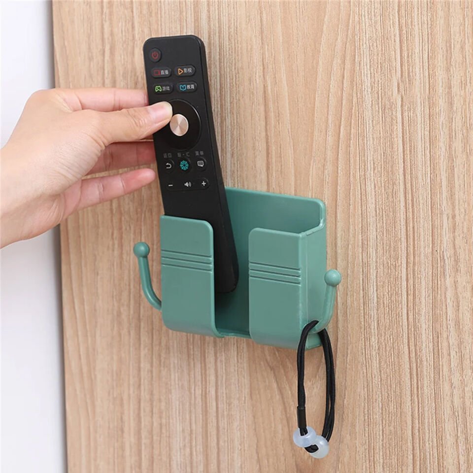 Ayt Sunup Kendinden Yapışkanlı Plastik Telefon Kumanda Tutacağı Priz Yanı Cep Telefonu Tutacağı Ev Tipi
