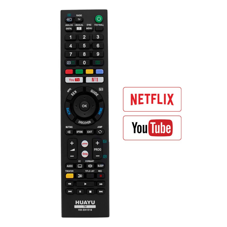 Ayt Huayu KL RM-SN1518 Sony Netflıx  Youtube Tuşlu Unıversal Lcd Led Tv Kumandası Uzaktan Kumanda
