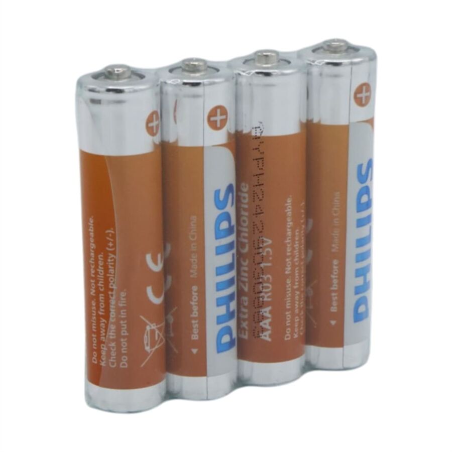 Philips Longlife Extra Zinc-Carbon İnce Kumanda Kalem Pili AAA (60'Lı Paket)