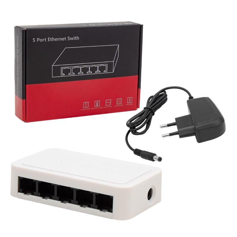 Powermaster PM-17647 5 Port 10 100 Mbps Ethernet Swıtch Hub