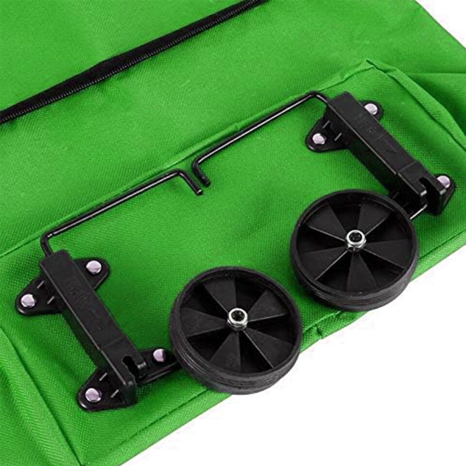 Ayt Sunup Tekerlekli Katlanabilir Pratik Pazar Çantası Tekerlekli Taşıma Çantası