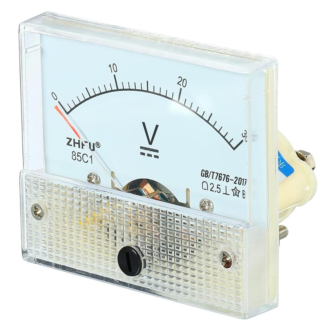 Ayt 0-30V DC Analog Voltaj Gösterge 45x48 Mm Volt Ölçer Voltaj Ölçüm Cihazı Analog IC-230A