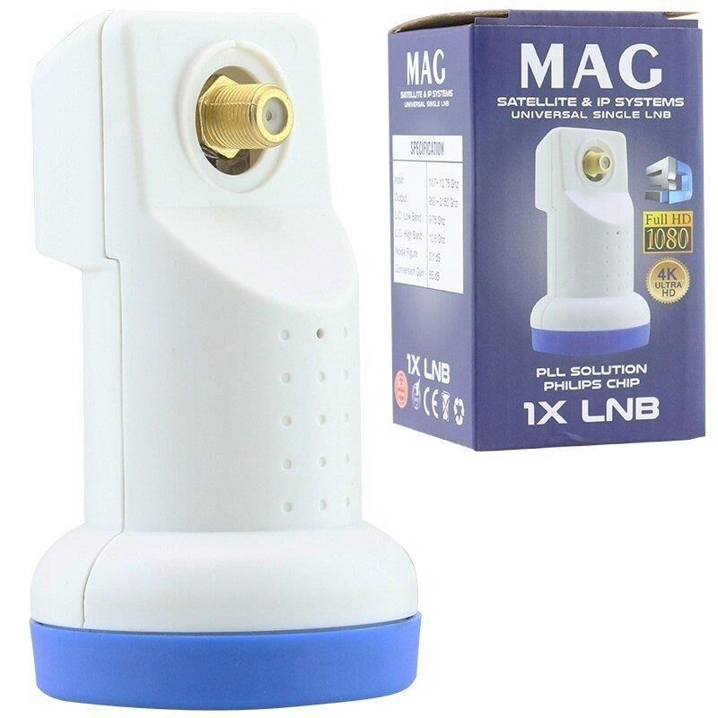 Ayt Mag Tekli Lnb Altın Uçlu Sharp Chip Lnb 0.1DB Çanak Anten Uydu Lnbsi