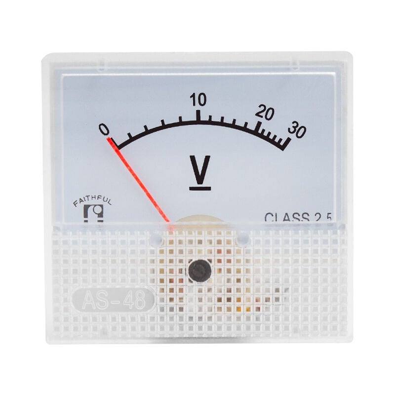 Ayt 0-30V DC Analog Voltaj Gösterge 45x48 Mm Volt Ölçer Voltaj Ölçüm Cihazı Analog IC-230A