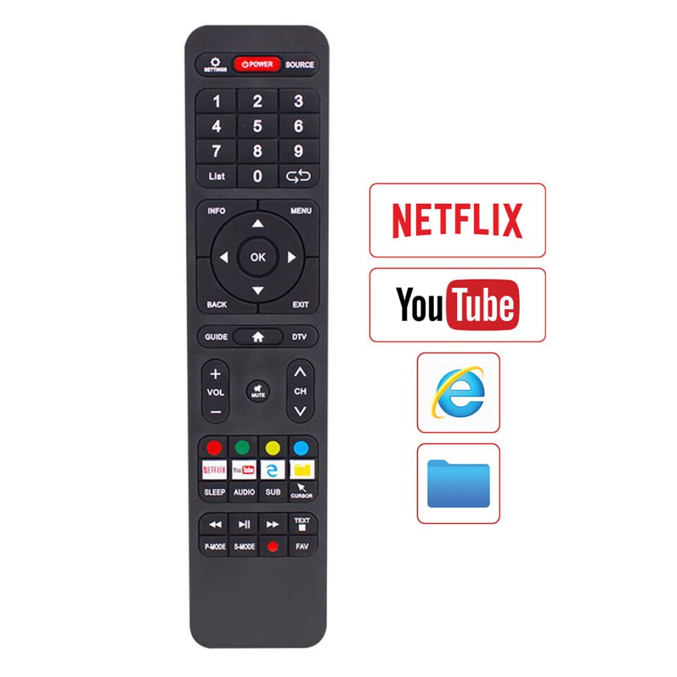 Ayt Strong Hello HL-3201 Android Smart TV Universal Kumanda Netflix ve Cursor Tuşlu Uzaktan Kumanda