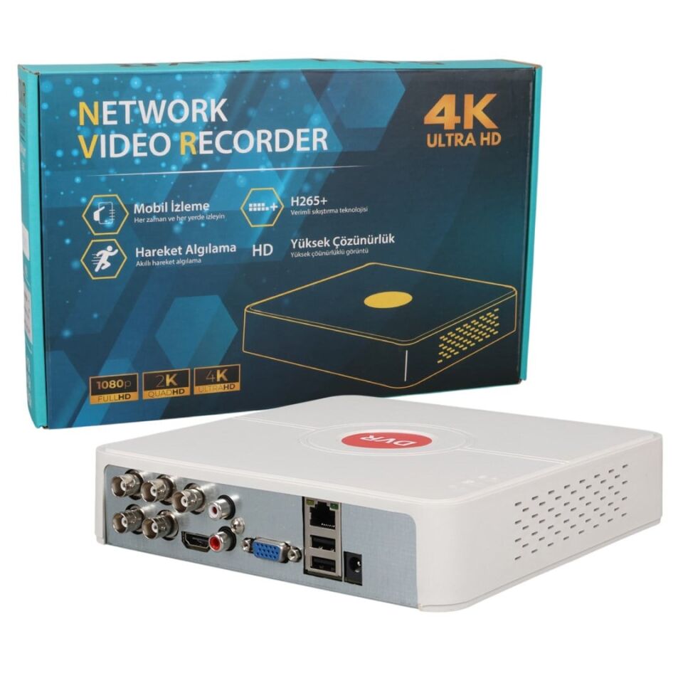Powermaster 4 Kanal 5 Mp Destekli Kamera Kayıt Cihazı Dvr Xvr Ahd Kamera Hdmi Vga Çıkışlı Cep Telefonundan İzleme