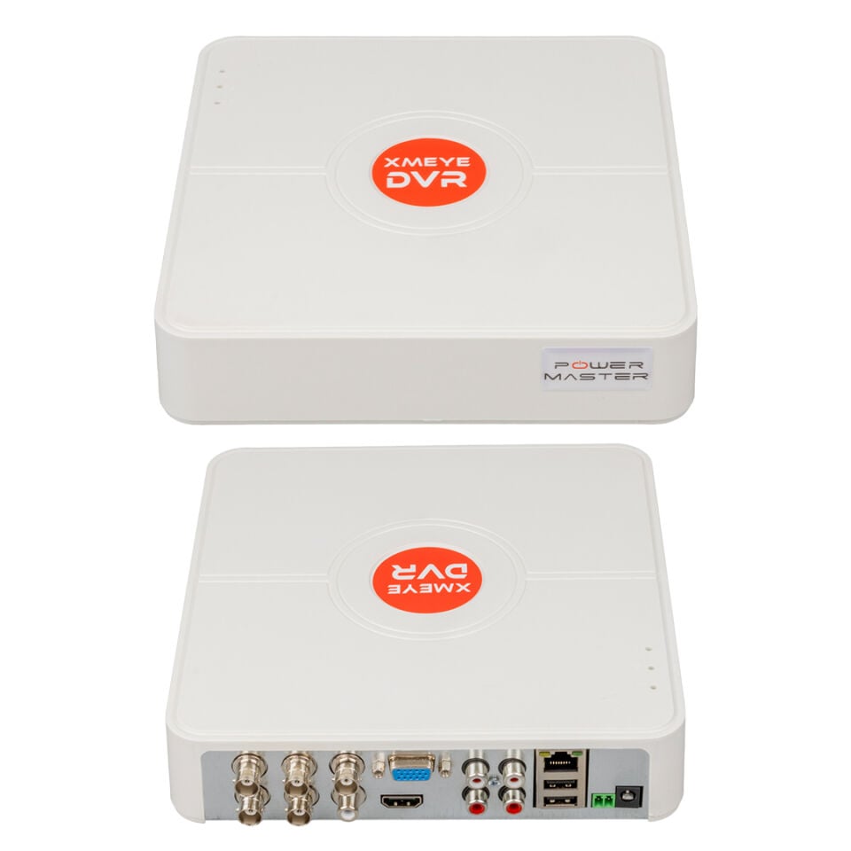 Powermaster 4 Kanal 5 Mp Destekli Kamera Kayıt Cihazı Dvr Xvr Ahd Kamera Hdmi Vga Çıkışlı Cep Telefonundan İzleme