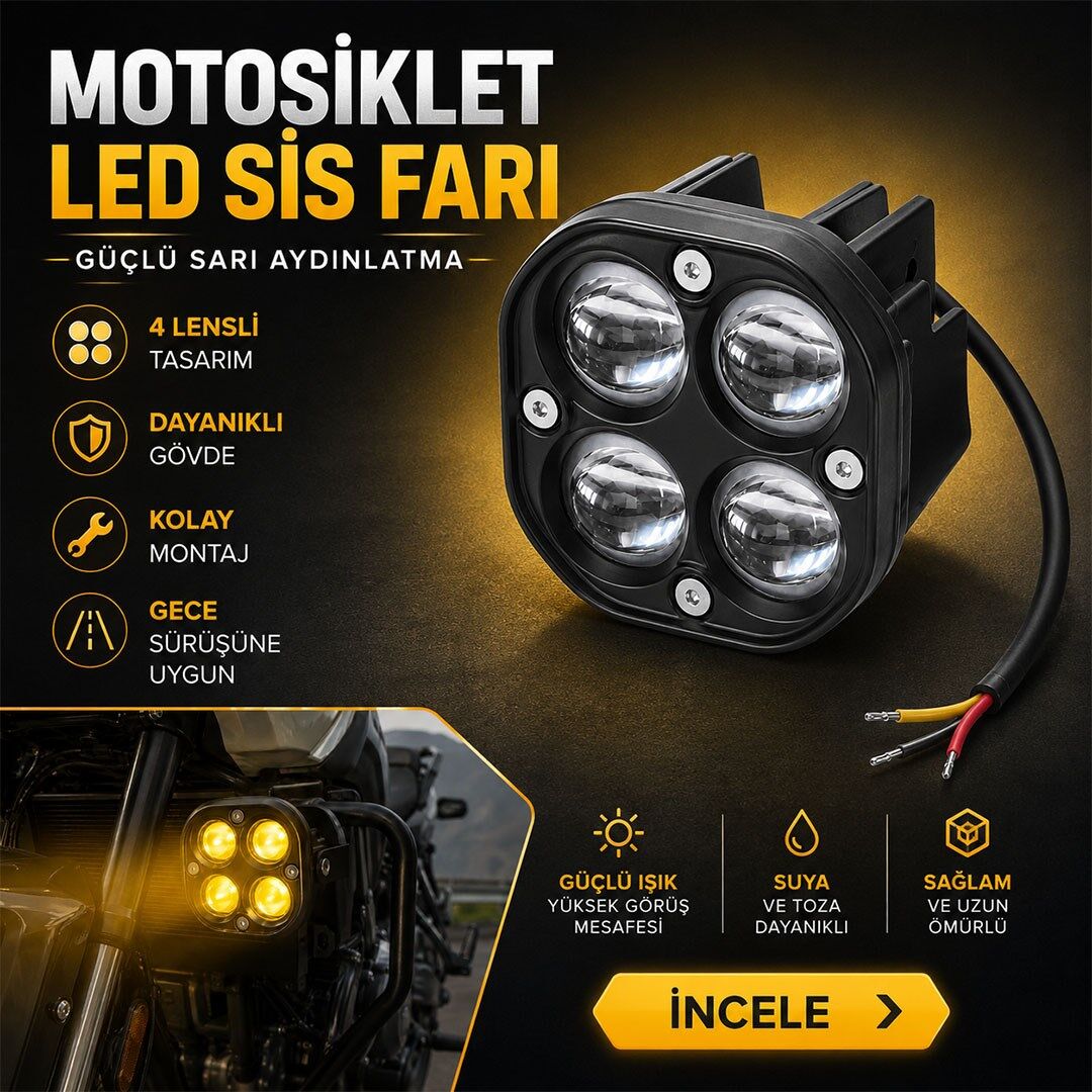 Powermaster PM-22740 45W Motosiklet Sis Lambası