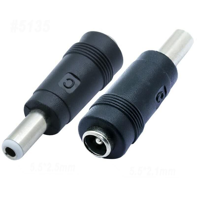 Dc 2.1 Mm Dişi 2.5 Mm Erkek Çevirici Jack Fiş Adaptör Soket Çevirici Dönüştürücü