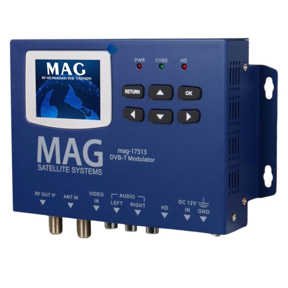 Ayt Mag Mg-17313 Lcd Ekranlı HD-RF Converter Full HD Modülatör Dvb Av Hdmı Encoder