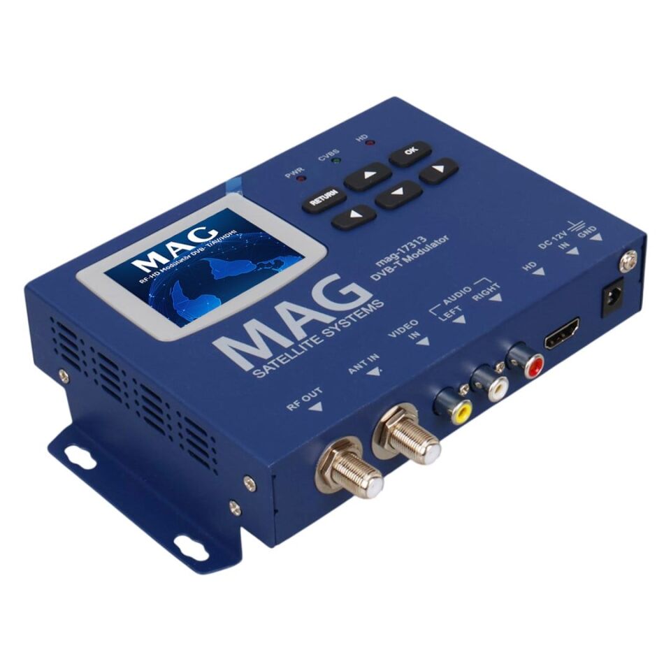 Ayt Mag Mg-17313 Lcd Ekranlı HD-RF Converter Full HD Modülatör Dvb Av Hdmı Encoder