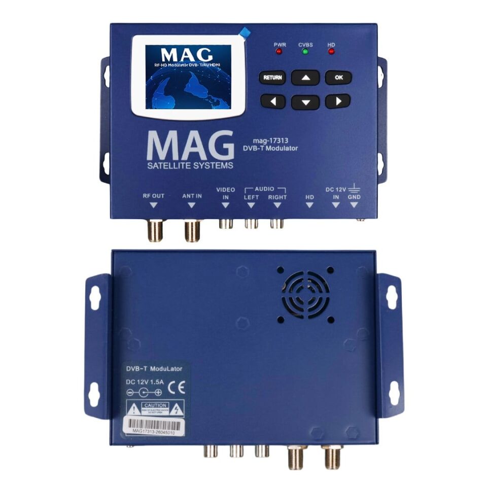 Ayt Mag Mg-17313 Lcd Ekranlı HD-RF Converter Full HD Modülatör Dvb Av Hdmı Encoder